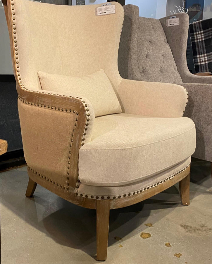 Jute accent online chair