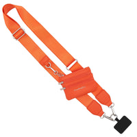 Clip & Go Crossbody Strap with Pouch - Solid Collection: Orange