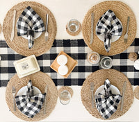 Natural Jute Hand Braided Round Placemats 15 Inch: NATURAL JUTE / 15 Inch x 15 Inch