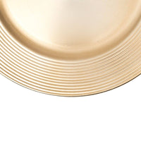 Concentric Circles Plastic Charger Plate 13" - Gold