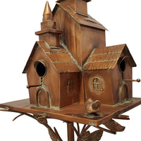 Large Copper-Colored Multi-Home Birdhouse "Montana"