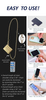 Clip & Go Crossbody Phone Accessory : Rose Gold