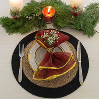 Round Border Placemats 15"