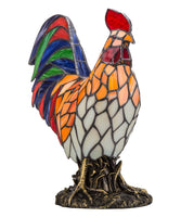 15"H Roland Red Rooster Accent Lamp