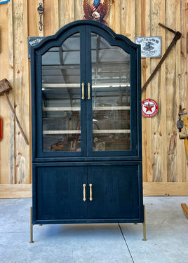 The Paisley Curved Vitrine/Display Cabinet