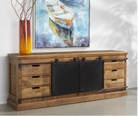 6 Drawer 2 Door Credenza