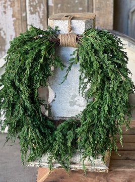 Emerald Falls Hanging Wreath | 24"