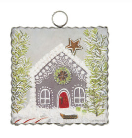 Gray Gingerbread House Mini