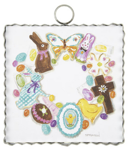 Mini Easter Icon Wreath Print