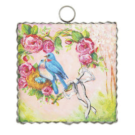 Blue Love Bird Mini Print