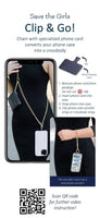 Clip & Go Crossbody Phone Accessory : Rose Gold