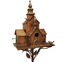 Large Copper-Colored Multi-Home Birdhouse "Montana"
