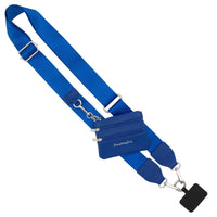 Clip & Go Crossbody Strap with Pouch - Solid Collection: Royal Blue