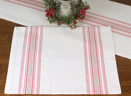 C Holiday Grain Sack Placemat