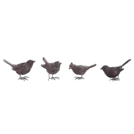 3.5 Inch Brown Resin Assorted Bird