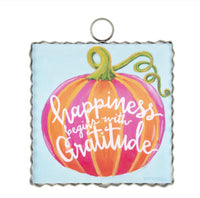 Mini Happiness & Gratitude Pumpkin Print