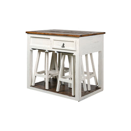 Kitchen Island With  4 Stools